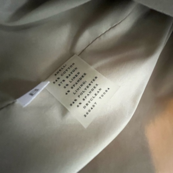 Ann Taylor Women's Beige Blazer with Tie Waist Petite 4 Linen Blend - Picture 11 of 11